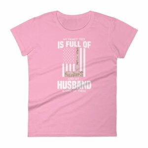 My Family Tree Is Full Of Hero's My Husband is One Women's short sleeve t-shirt - Image 15
