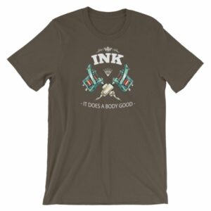 Ink It Does A Body Good Tattoo Lovers Short-Sleeve Unisex T-Shirt - Image 9