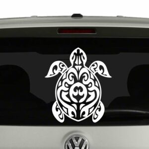 Turtle Tribal Hawaiian Vinyl Decal Sticker