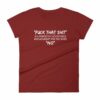 Fuck That Shit New Replacement For Word No Funny Women's short sleeve t-shirt - Image 9