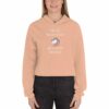 Unicorn I Was Like Whatever Bitches Funny Sarcastic T-Shirt Women's Crop Hoodie - Image 3