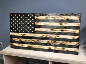 Wooden American Flag