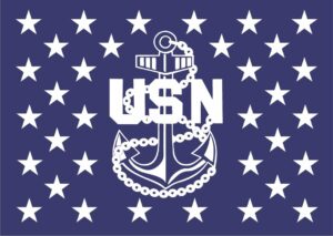 wood flag navy chief anchor