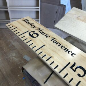 Wooden Growth Chart Giant Ruler Customized