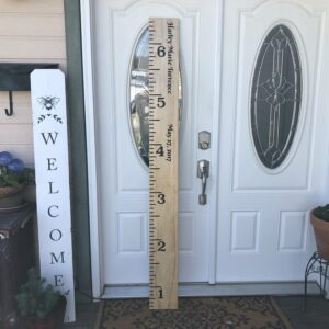 Wooden Growth Chart Giant Ruler Customized