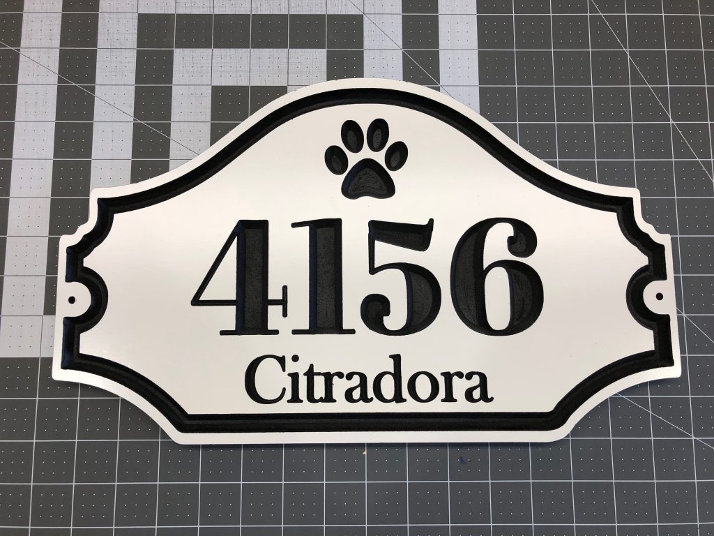 House Address Engraved Plaque 15" x 9" House Number ...