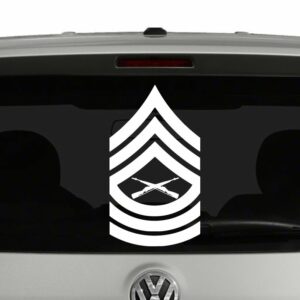 Marine Corp Rank Insignia Master Sergeant E8 Vinyl Decal Sticker