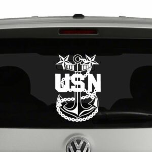 United States Navy Master Chief Petty Officer Anchor Vinyl Decal Sticker