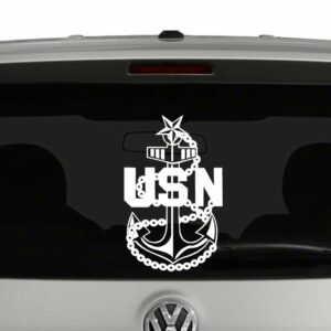 United States Navy Senior Chief Petty Officer Anchor Vinyl Decal Sticker