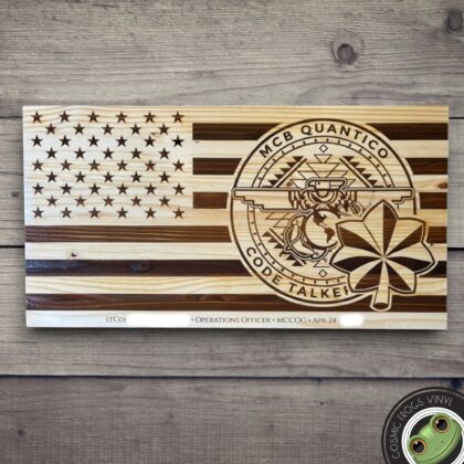 Laser Engraved Flag