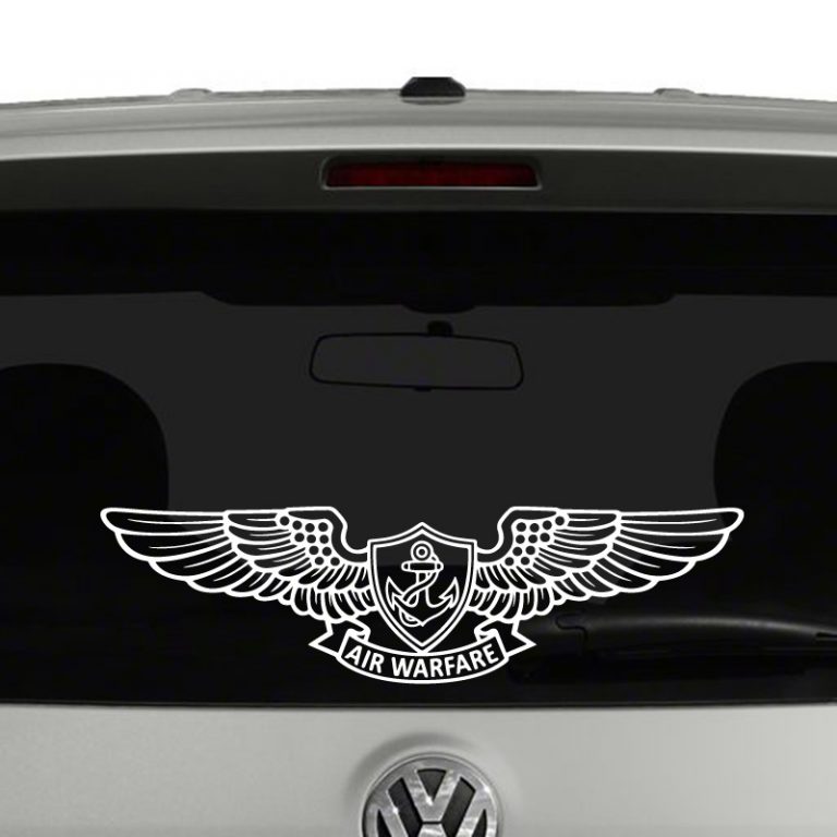 Navy Enlisted Aviation Warfare Specialist Wings Vinyl Decal Sticker