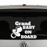 Grand Baby on Board Baby on Board Vinyl Decal Sticker