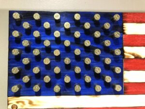 American Flag Bullet Shell Stars