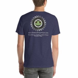Cosmic Frogs Vinyl Short-Sleeve Unisex T-Shirt - Image 3