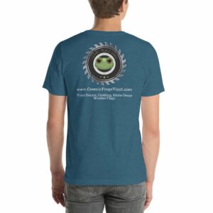 Cosmic Frogs Vinyl Short-Sleeve Unisex T-Shirt - Image 8