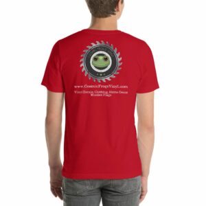 Cosmic Frogs Vinyl Short-Sleeve Unisex T-Shirt - Image 14