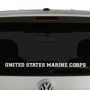 United States Marine Crops Varsity Text Vinyl Decal Sticker Car Window