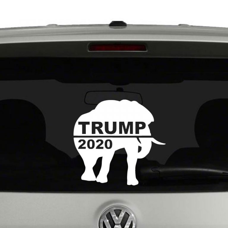 Trump 2020 Republican Elephant Election Support Vinyl Decal Sticker