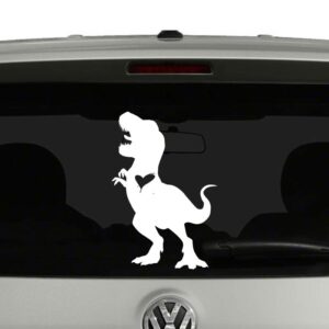 Dinosaur Lovers Tyrannosaurus Rex with Heart Trex Vinyl Decal Sticker