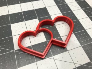 Twin Hearts Shaped Cookie Cutter Valentines Day