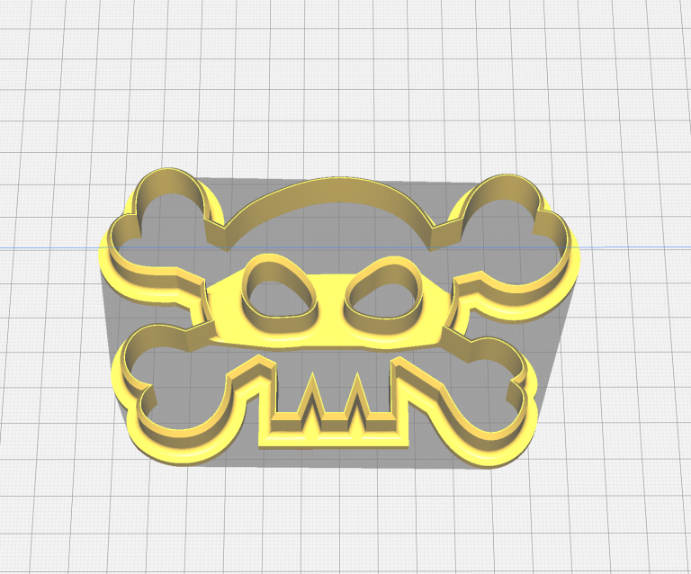 Skull and Cross Bones Jolly Roger Shaped Cookie Cutter