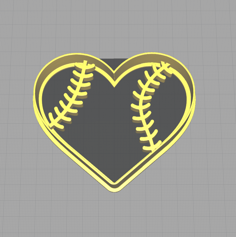 Heart Shaped Baseball Cookie Cutter Baseball Threads