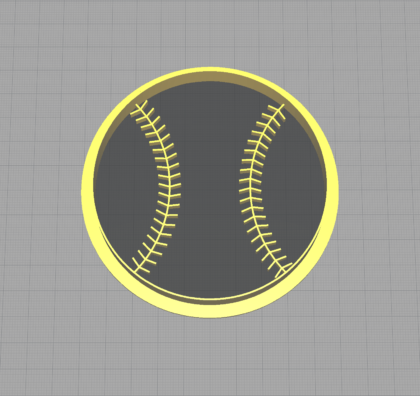 Baseball Shaped Cookie Cutter Little League Parties