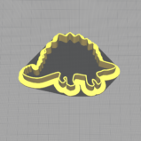 Dinosaur Stegosaurus Shaped Cookie Cutter