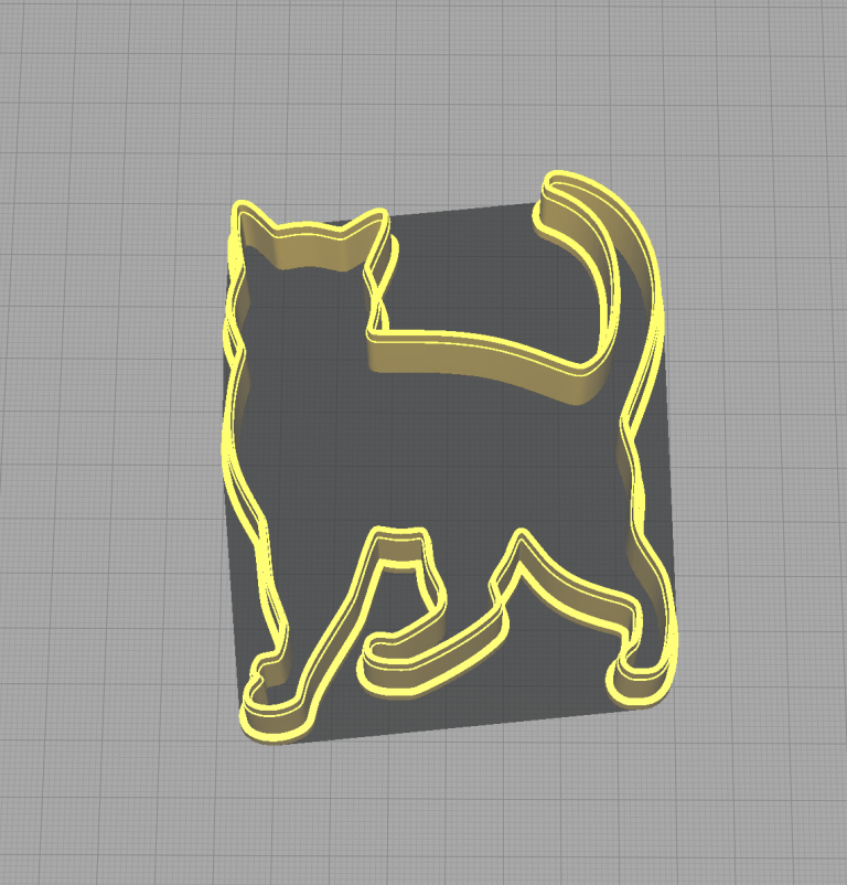 Cat Kitten Feline Waling Shaped Cookie Cutter