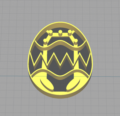 Decorated Easter Egg Shaped Cookie Cutter