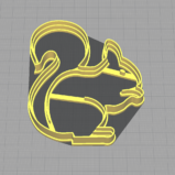 Squirrel Eating a Nut Shaped Cookie Cutter