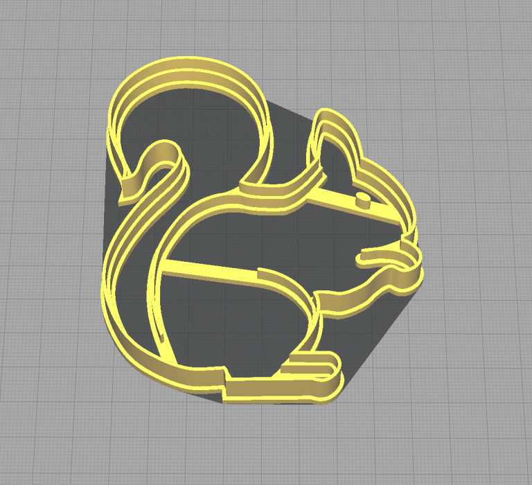 Squirrel Eating a Nut Shaped Cookie Cutter