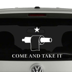 Toilet Paper Gonzales Come and Take It Flag Vinyl Decal Sticker