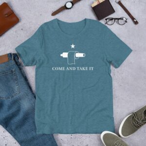 Toilet Paper Gonzales Come and Take It Flag Short-Sleeve Unisex T-Shirt - Image 7