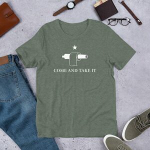 Toilet Paper Gonzales Come and Take It Flag Short-Sleeve Unisex T-Shirt - Image 4