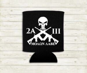 Molon Labe Come And Take Them 2nd Amendment Custom Can Cooler Koozie Premium Neoprene Foam
