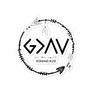 God is Greater Than The Highs and Lows fuBubble-free stickers - Image 2