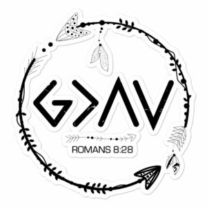 God is Greater Than The Highs and Lows fuBubble-free stickers - Image 3