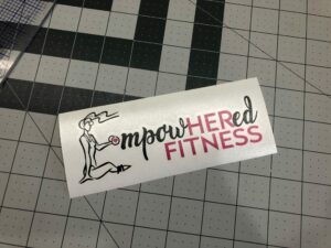 Empowered Fitness Vinyl Decal Sticker