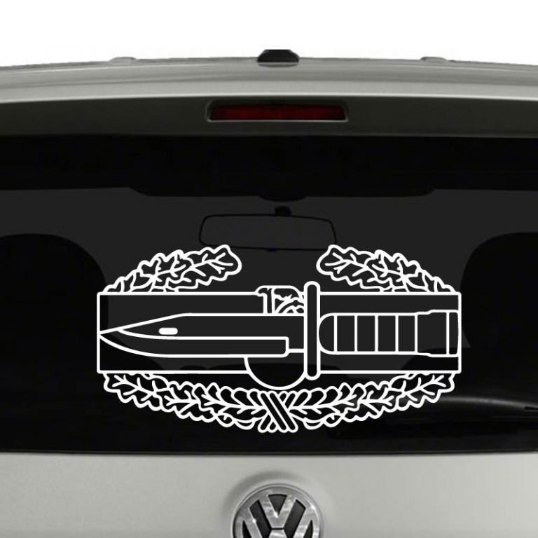 Combat Action Badge Vinyl Decal Sticker