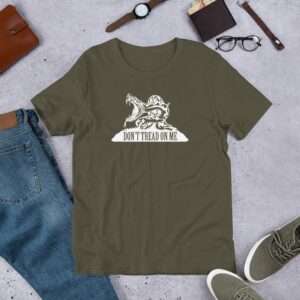Dont Tread On Me Snake Gadsden Flag Short-Sleeve Unisex T-Shirt - Image 6