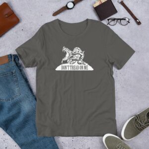 Dont Tread On Me Snake Gadsden Flag Short-Sleeve Unisex T-Shirt - Image 9