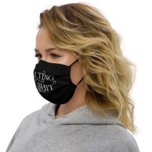 Adulting is Bullshit Premium face mask - Image 2
