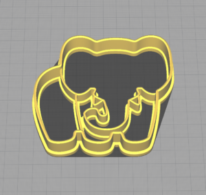 Elephant Shaped Animal Cookie Cutter