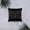 One Nation Pledge of Allegiance American Flag Basic Pillow