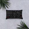 One Nation Pledge of Allegiance American Flag Basic Pillow - Image 3