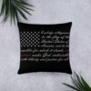 One Nation Pledge of Allegiance American Flag Basic Pillow - Image 5