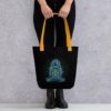 Meditating Lotus Asana Seven Chakras Meditation Yoga Tote bag