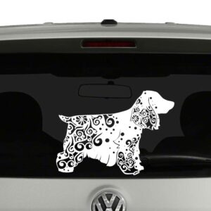 Cocker Spaniel Dog Lovers Mandala Puppy Vinyl Decal Sticker