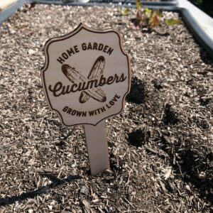 Home Garden Markers Vegetable Garden Green Thumb Grown with Love